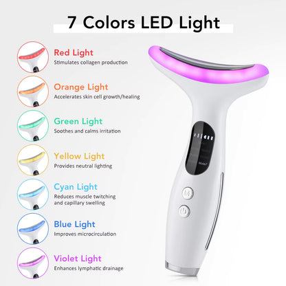 Massaggiatore Lifting Viso e Collo a Luce LED